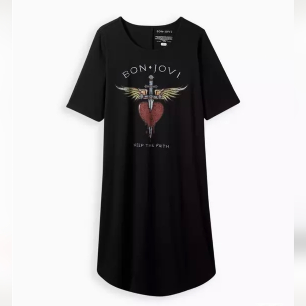 Torrid Black Graphic Midi Dress